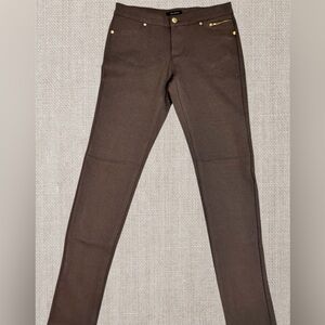 Straight Leg Brown Stretch MISS POSH pants SIZE LARGE. NWOT